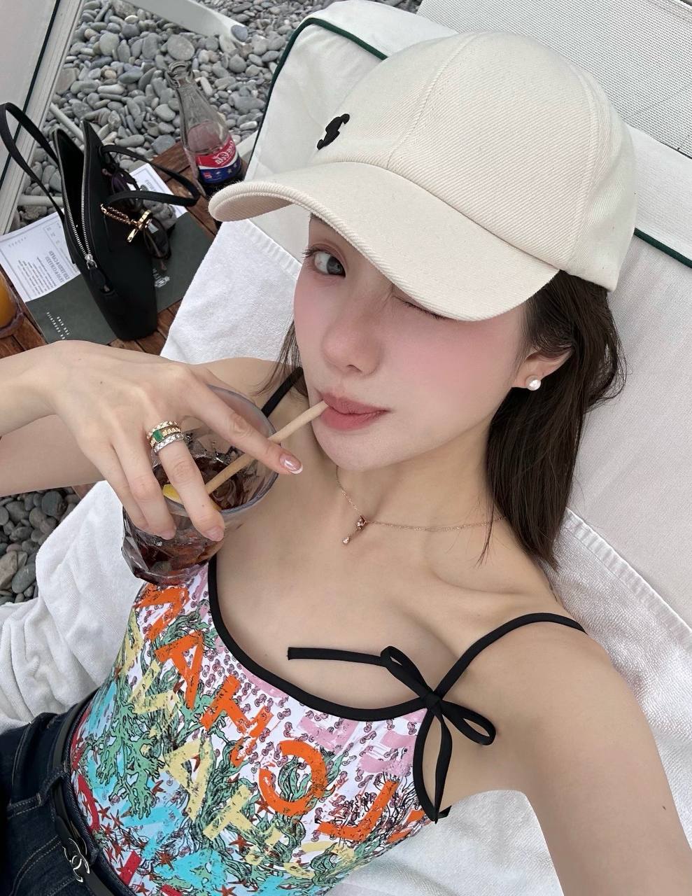 샤넬 볼캡 모자