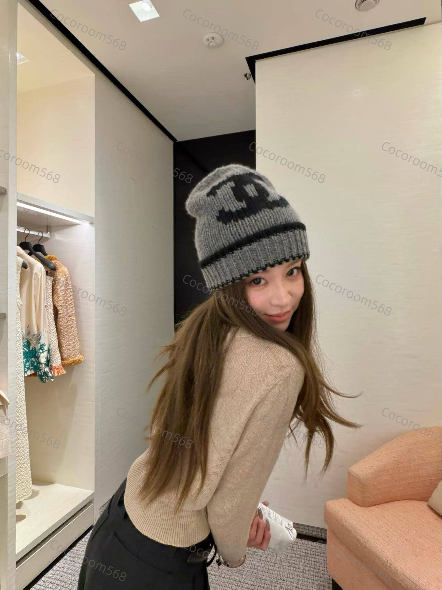 샤넬 new 캐시미어 비니 모자 머플러 4type