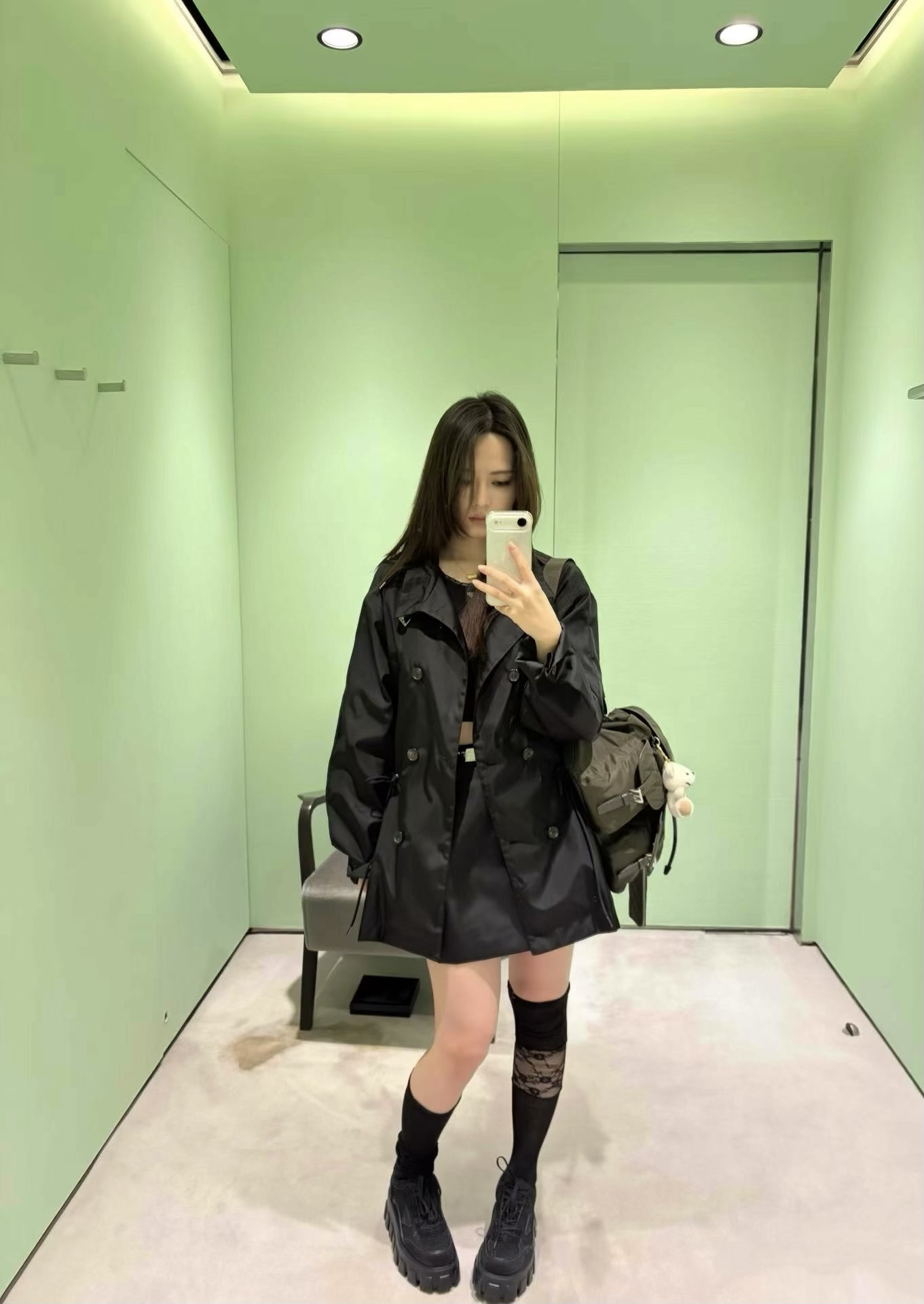 프라다 26 미디 더블 자켓