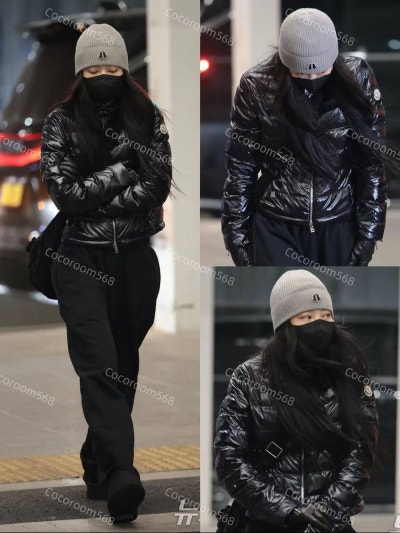 몽클레어 빠삐용 다운 패딩 제니착용