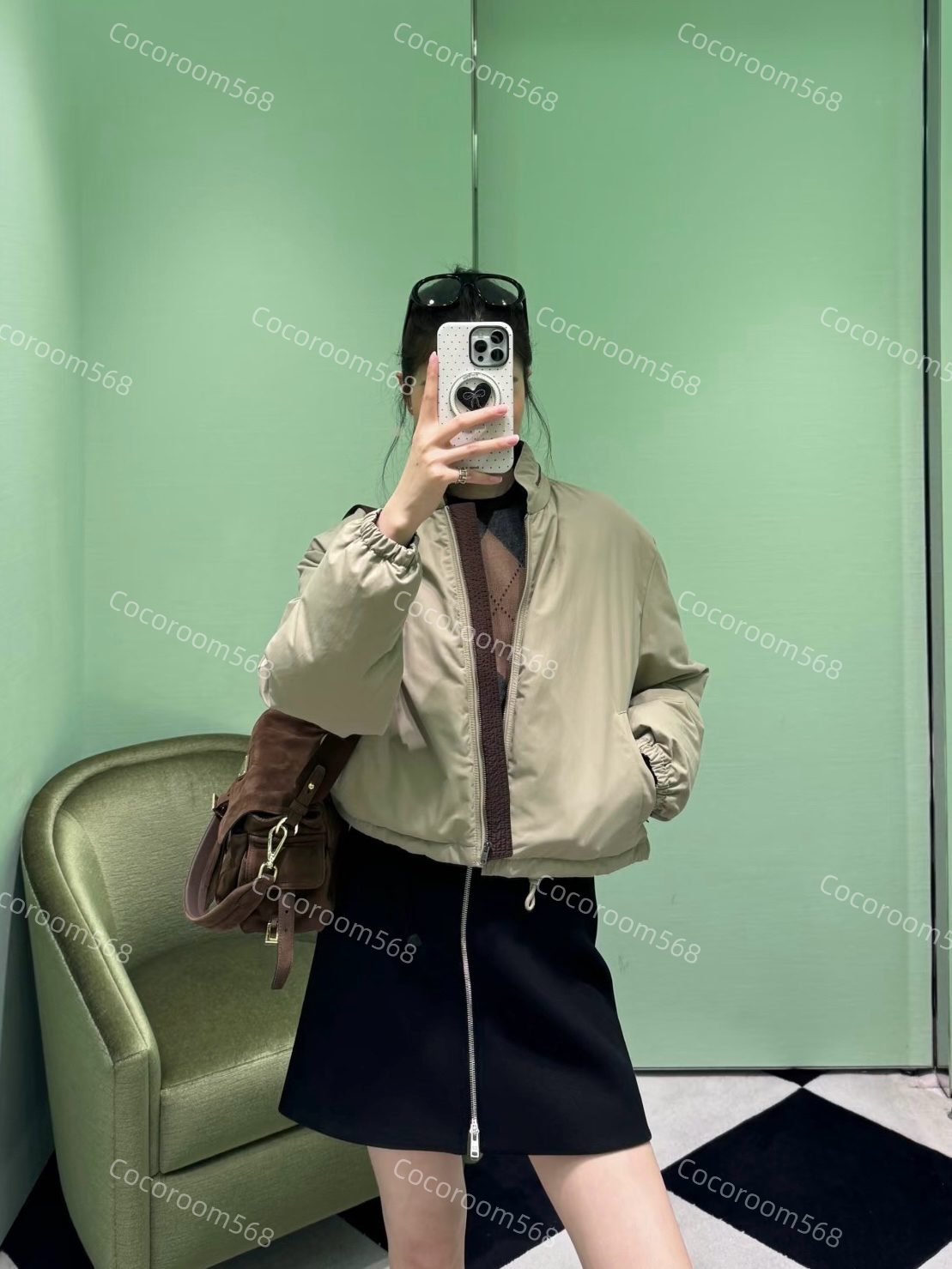 프라다 26 다운 후드 패딩 자켓