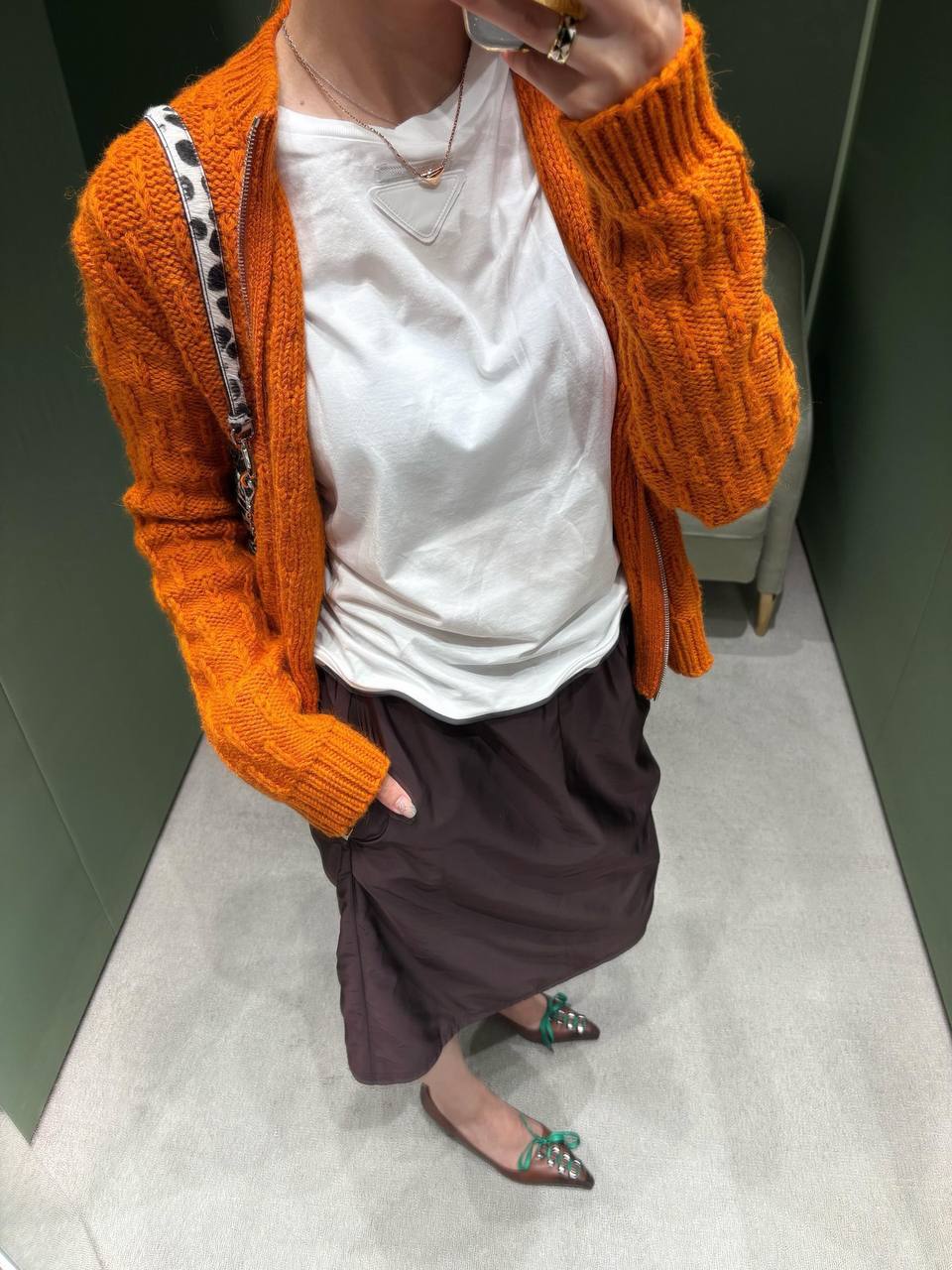 프라다 울 집업 자켓