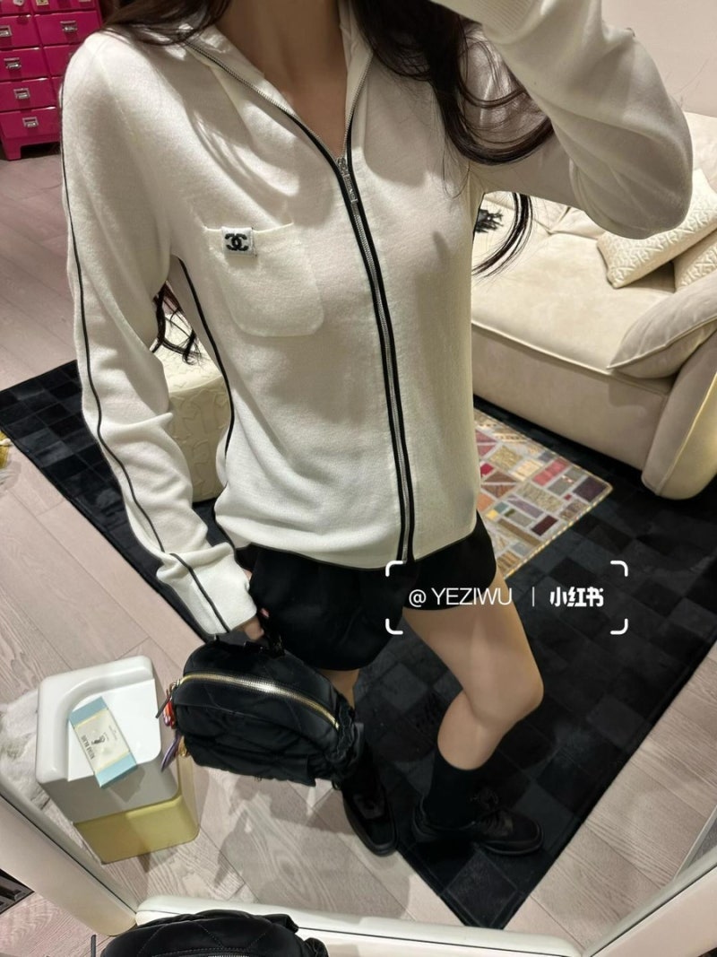 샤넬 코코네쥬 후드 집업 자켓
