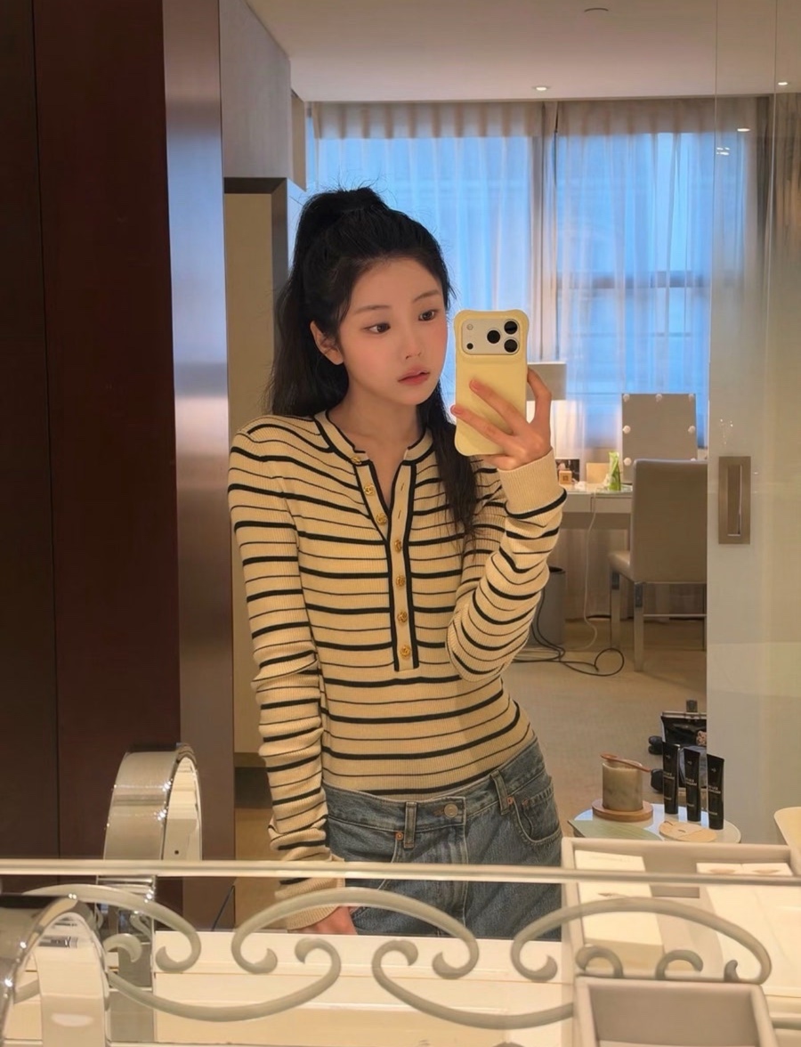 샤넬 코튼 니트 탑